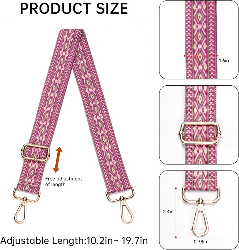 Dksongr Purse Straps Replacement Crossbody Wide Bag Strap for Purses Adjustable Shoulder Straps for Women Handbags - Image 2
